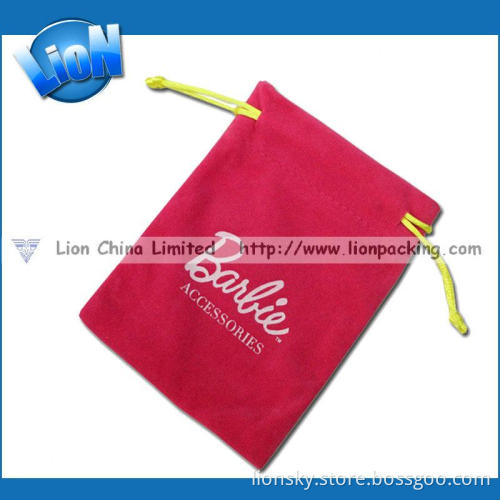 Pink Wholesale Customized Logo Watch Velvet Pouch (E-005)